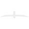 Ekena Millwork Bellingham Architectural Grade PVC Gable Bracket, 108"W x 22 1/2"H x 2"D x 6"F, 5/12 Pitch GBP108X23X0206BEL00 - alternate 2